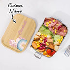 Personalized Lunch Box for Children Custom Stainless Steel Lunch Box with Name Back to School Gift for Children