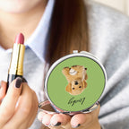 A Little Pet Love in Your Bag Compact Mirror Travel Friendly Pocket Mirror