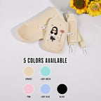 Personalized Cartoon Birth Flower Waterproof Bottle Carrier Bag for 40oz Stanley Tumbler Gift for Her