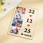 Scannable Music Photo Plaque Custom Keychain Personalized Night Light Gift For Her