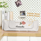 Personalized Birth Flower Heating Rod Storage Bag Waterproof Hairdressing Tool Kit Travel Accessories Gift for Her