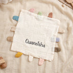 Personalized Soothe Towel Bibs Soft Sleeping Towel with Embroidered Name Gifts for Baby