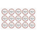 Personalized Thank You Stickers Round Wedding Birthday Favor labels for Gifts