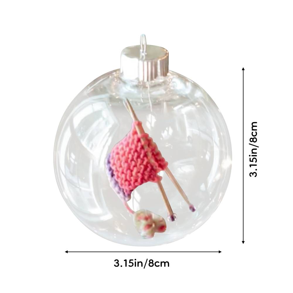 Knitting Christmas Ornament Handmade Christmas Tree Decorations Cute Christmas Decor Gifts