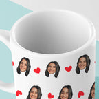 Personalized Face Mugs Little Heart Coffee Mug For Friends