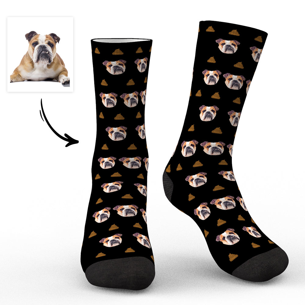 Socks Personalized Pet Portrait for Pet Lover Gifting Blue