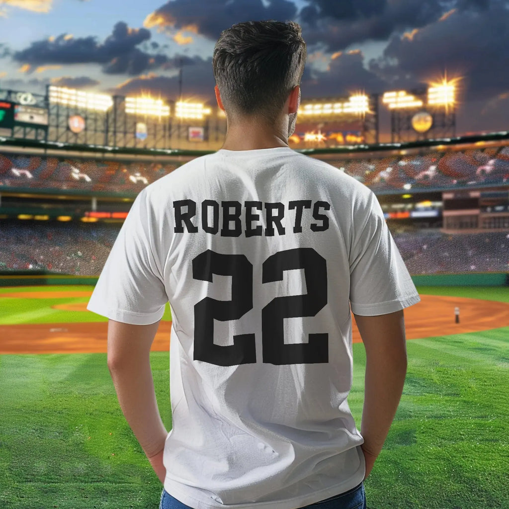 Personalized Football Name & Number Sports T-Shirt Back to School Gifts