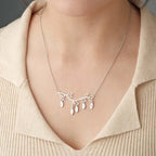 handcrafted engraved necklace tree optional quantity pendant trendy wedding keepsake