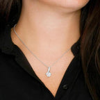 Custom Photo Message Card with Necklace Jewelry Birthday Gift for Daughter