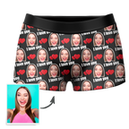 personalized face photo boxer shorts soft stretch comfort gift for boyfriend custom style