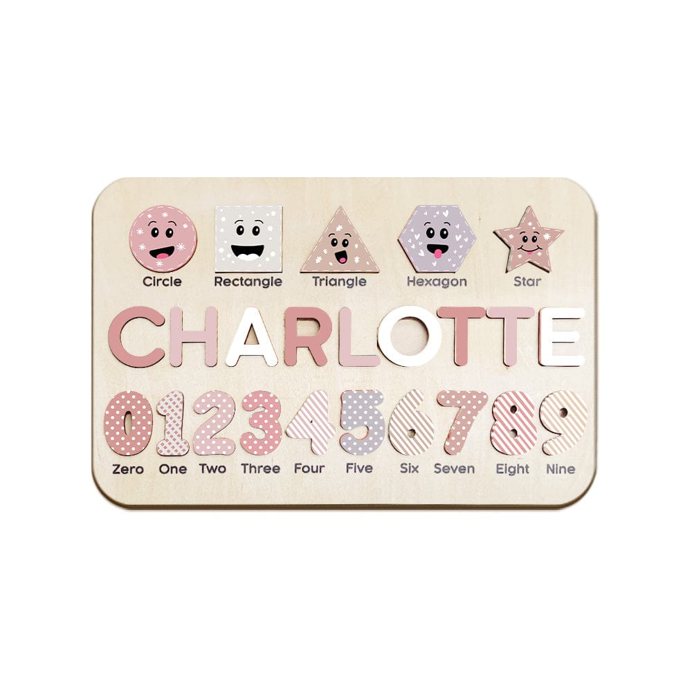 Custom Wooden Name Puzzle Personalised Busy Board Puzzle Toy for Baby Gift