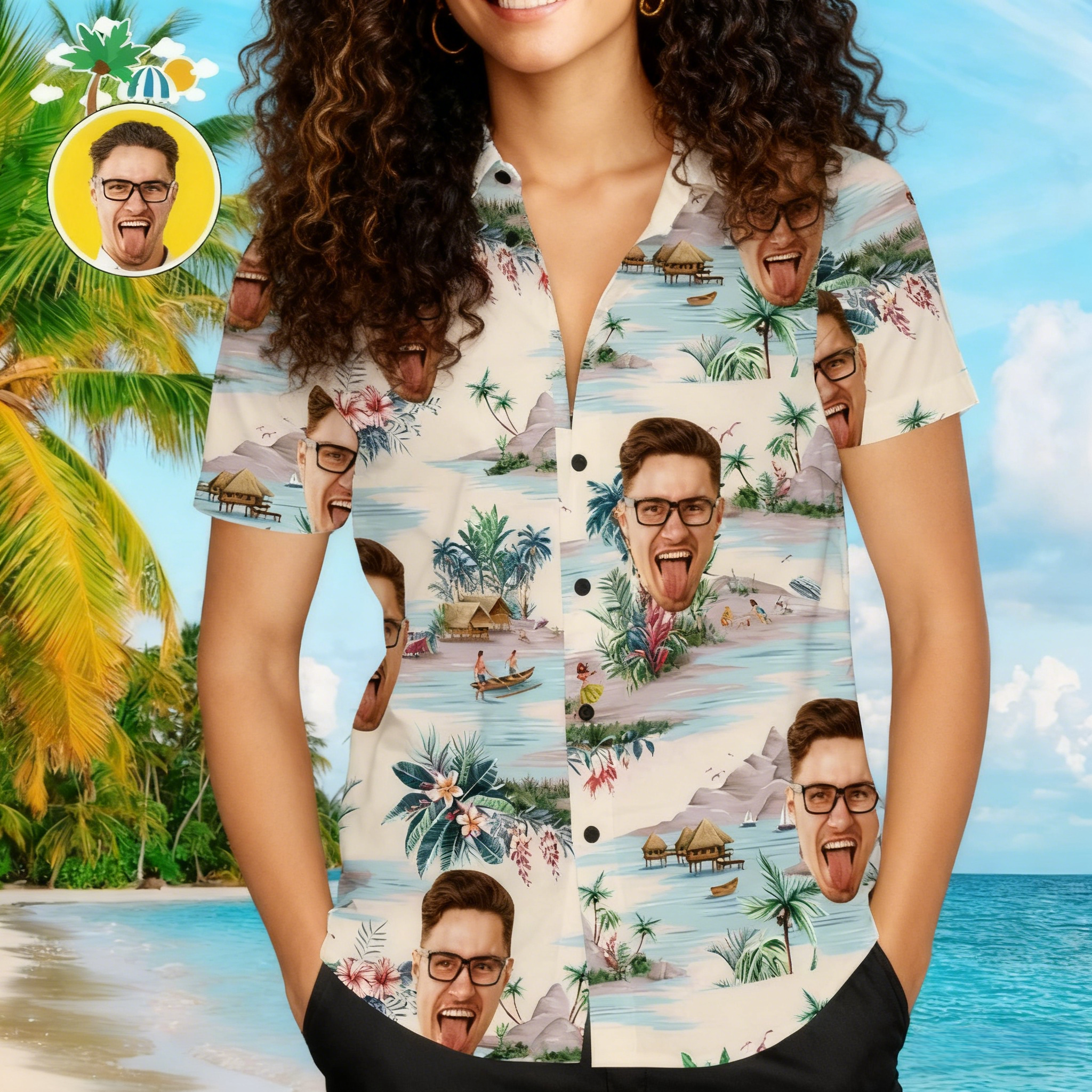 Custom Hawaiian Shirts Mountains and Rivers Online Preview Aloha Beach Shirt For Men