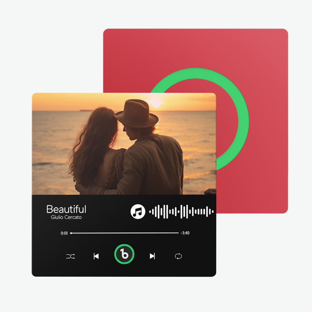 FridgeBeats Frameless Custom Music Fridge Magnet Album Fridge Magnet Anniversary Gifts