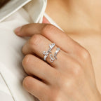 gifts for wife To My Beautiful Wife - Heartfelt Gift - Two Names Ring Double Name Open Ring S925 Silver - gifts for wife - Ch