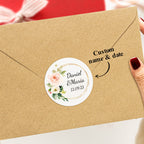 Personalized Thank You Stickers Round Wedding Birthday Favor labels for Gifts