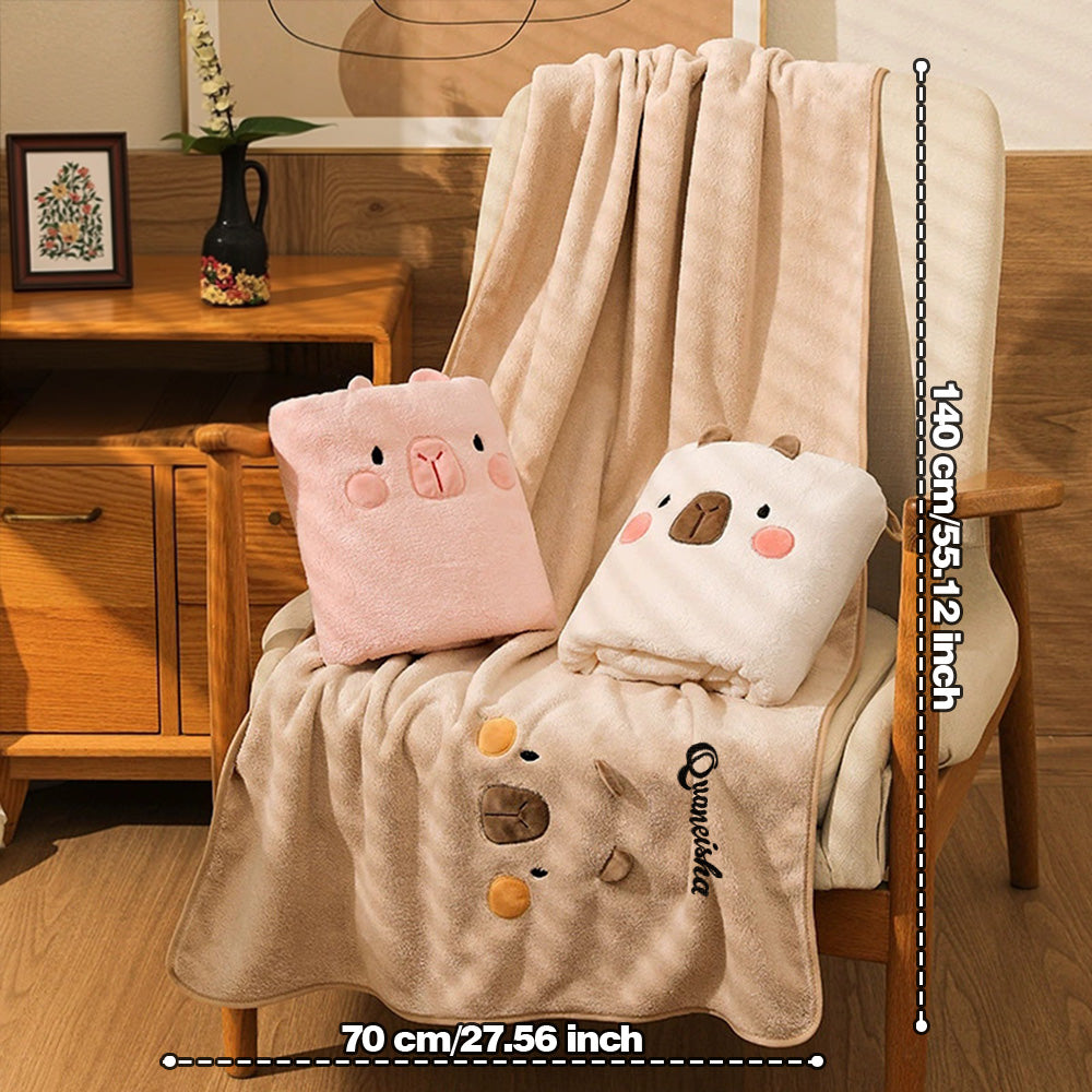 Personalized Bath Towel Custom Bathrobe with Embroidered Name Gift for Her