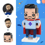 Father's Day Gifts Custom Head Brick Figures Super Dad Brick Figures Small Particle Block Toy