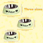 Personalized Pet Water Bowl Stainless Steel Pet Bowl Feeding Supplies Gift for Pet Lovers