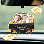Personalized Drive Safe Car Air Freshener Custom Air Freshener Rearview Mirror Ornament Gifts for Father