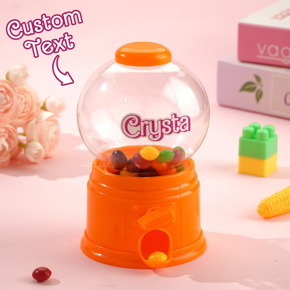 Personalized Mini Gashapon Candy Dispenser with Name Birthday Gift for Kids