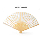 unique bamboo ribs fan wedding favour handheld fan this close up