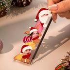 Personalized Photo Christmas Refrigerator Magnets Holiday Christmas Decorations Gifts