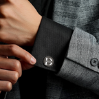 Personalized Engraved Cufflinks Set with Wooden Box Wedding Gift for Men Groomsmen