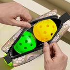 Personalized Pickleball Ball Pouch with Name Retro Flower Pouch Gift for Sports Lover
