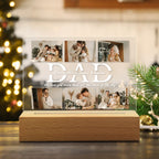 fathers day surprise custom gift for dad inspired by dad led night light custom 6 photos and text acrylic lamp