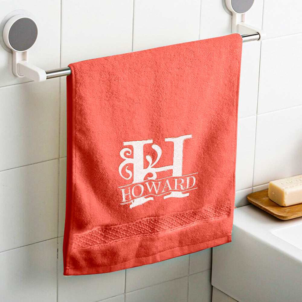 Custom Embroidered Towels Personalized Monogrammed and Name Towel