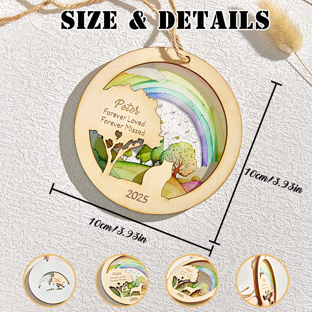 cat memorial ornament memorial tree keepsake loss of cat gift