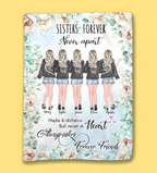 flannel personalized design fleece blanket gift for sister