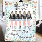 flannel fleece blanket personalized design gift for sister