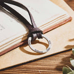 Personalized PU Leather Cord Necklace with Engraved Name Necklace Birthday Anniversary Gift for Man