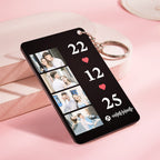 Scannable Music Photo Plaque Custom Keychain Personalized Night Light Gift For Her