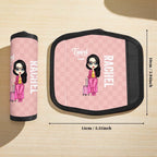 Personalized Cartoon Character Luggage Handle Wraps Travel Accessories Gift for Travel Lovers