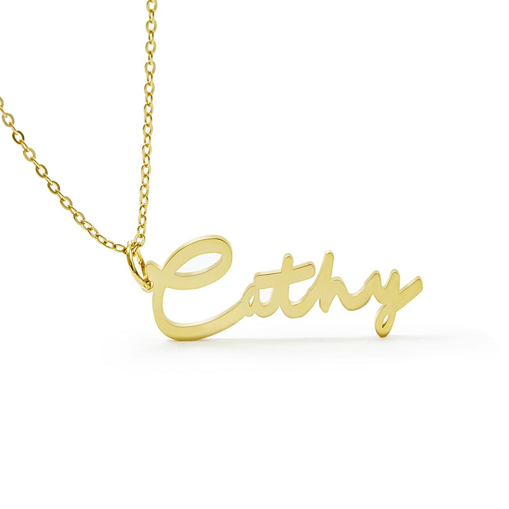 Custom Personalized Signature Style Name Necklace