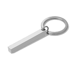 Personalized 3D Bar Keychain Engraved Music Code Key Chain