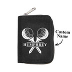 Personalized Leather Golf Wallet with 18 Card Slots Card Holder Wallet Gift for Men