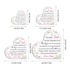 Personalized Aunt Of The Bride Heart Acrylic Plaque Custom Wedding Gift for Auntie From Bride