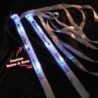 Let Every Exit Shine with Celebration - Personalized LED Wedding Wands - Custom Ribbon Light Party Favors For Wedding Party Gift Ideas