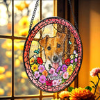 A Suncatcher Ornament Love Feels Close Again Window Memorial Gift for Loss of Dog