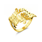 Custom Three Names Ring - 925 Sterling Silver