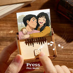 Custom Anime Style Music Box with Your Photo | Choose Your Own Song