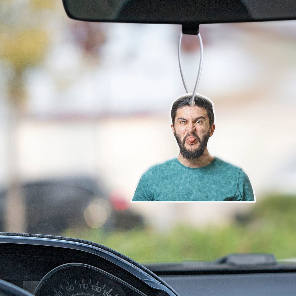 Personalized Funny Portrait Car Hanging Air Fresheners Rearview Mirror Ornament