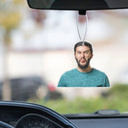 Personalized Funny Portrait Car Hanging Air Fresheners Rearview Mirror Ornament