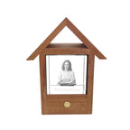Custom 3D Crystal Photo Lamp Wooden House Night Light