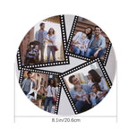 Customized 4 Pictures Ceramic Plates Decorative Wedding Dinner Plate