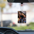Custom Photo Hanging Car Air Freshener Rearview Mirror Pendant for Car Interior Decor