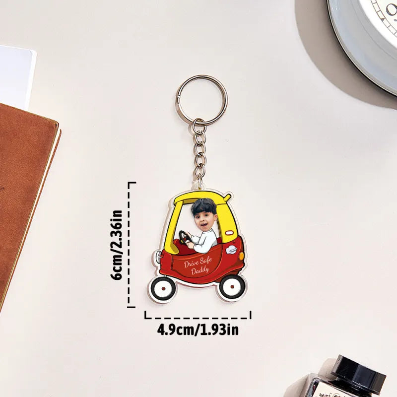 Personalized Drive Safe Keychain Custom Car Style Keychain Gifts for Dad